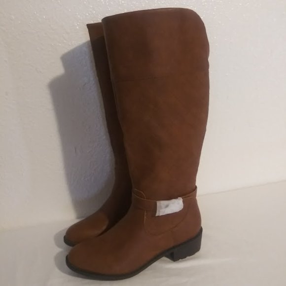 St. Johns Bay women's size 9 cognac (brown) riding boots - Picture 7 of 11